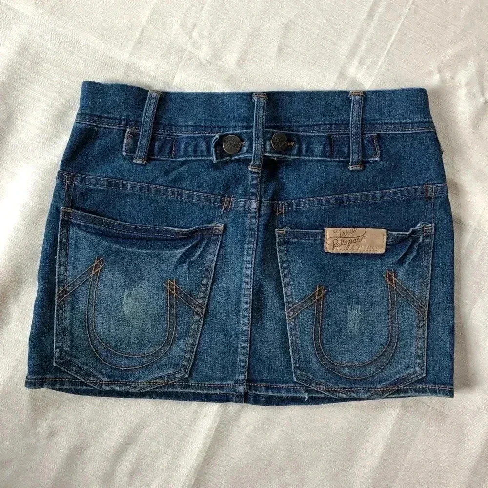 TRUE RELIGION Denim Mini Skirt